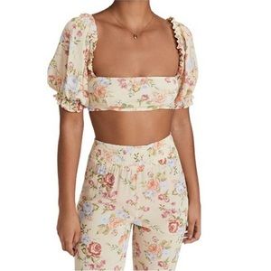 WeWoreWhat Coco Cropped Floral Top